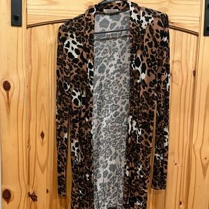 Zenana Leopard Cardigan